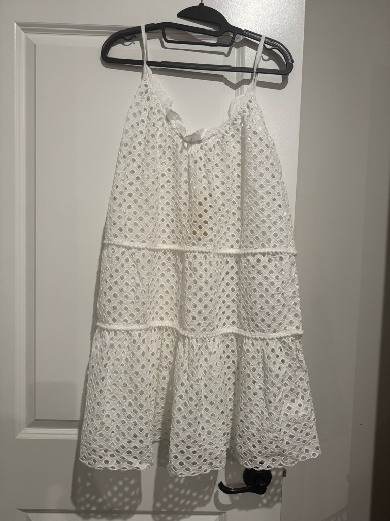 Ramy Brook White Eyelet Marg Dress